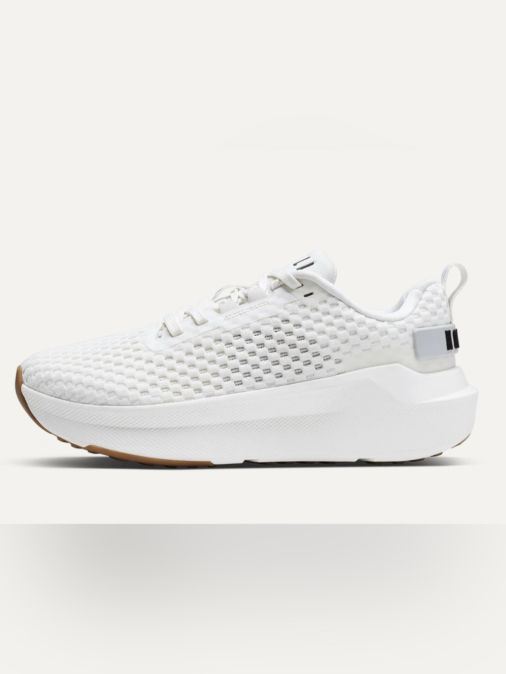 Women’s White Knit Platform Sneaker